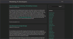 Desktop Screenshot of marketingtodevelopers.com