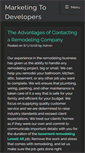 Mobile Screenshot of marketingtodevelopers.com