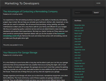 Tablet Screenshot of marketingtodevelopers.com